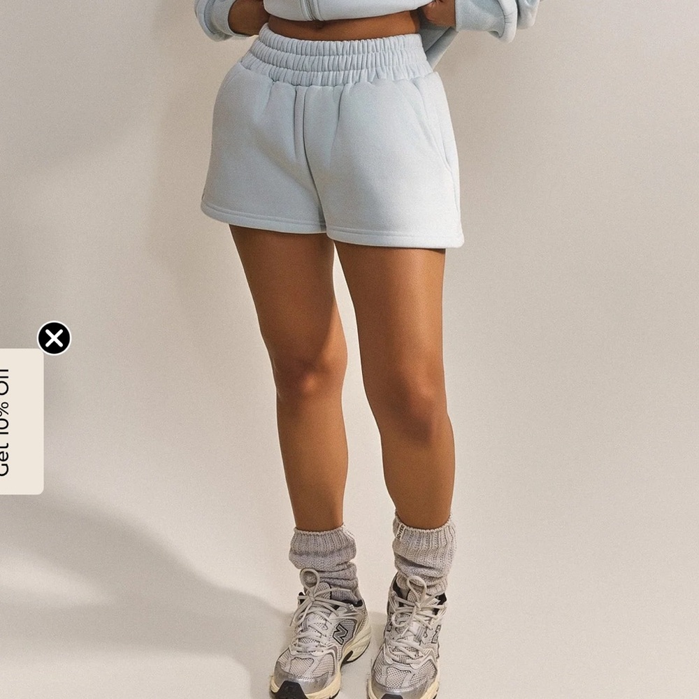 Mars the label classic sweat shorts in baby blue